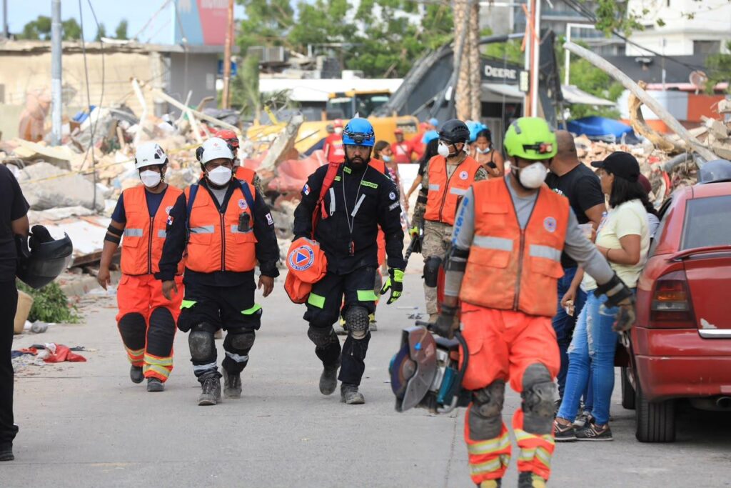 Equipo USAR Panamá en labores de búsqueda y rescate tras el terremoto de Turquía de 2023